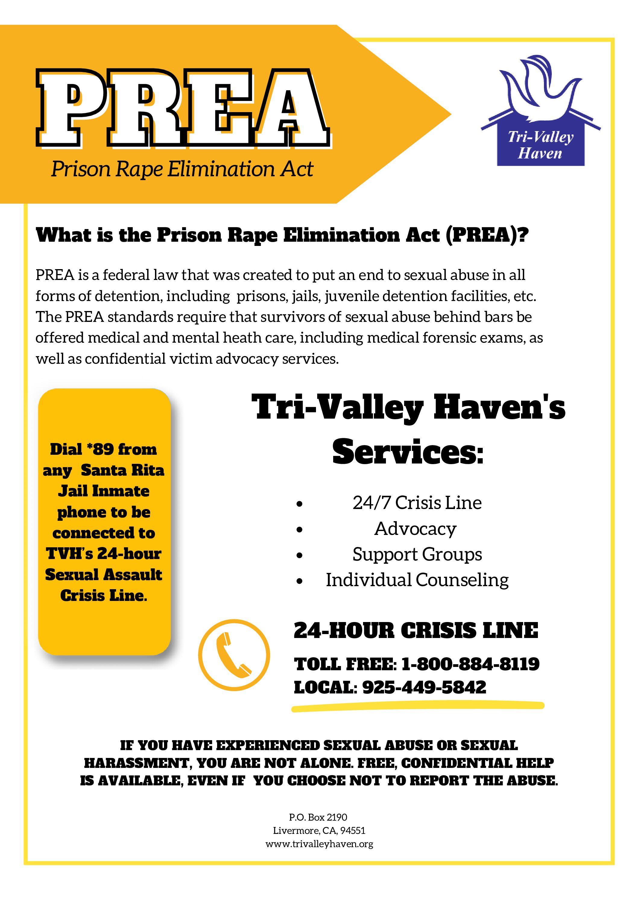 SEXUAL ASSAULT SERVICES Tri Valley Haven